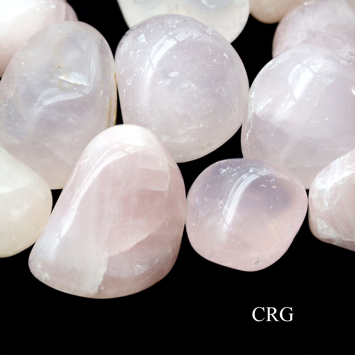Rose Quartz Tumbled Gemstones from Brazil - 20-60 mm - 1 LB. LOT
