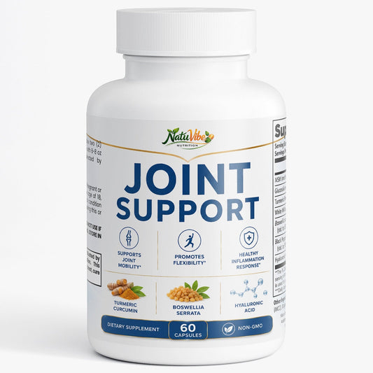 Joint Support Supplement with Turmeric Curcumin, Boswellia, MSM & Glucosamine – Flexibility, Mobility & Inflammation Support | 60 Caps