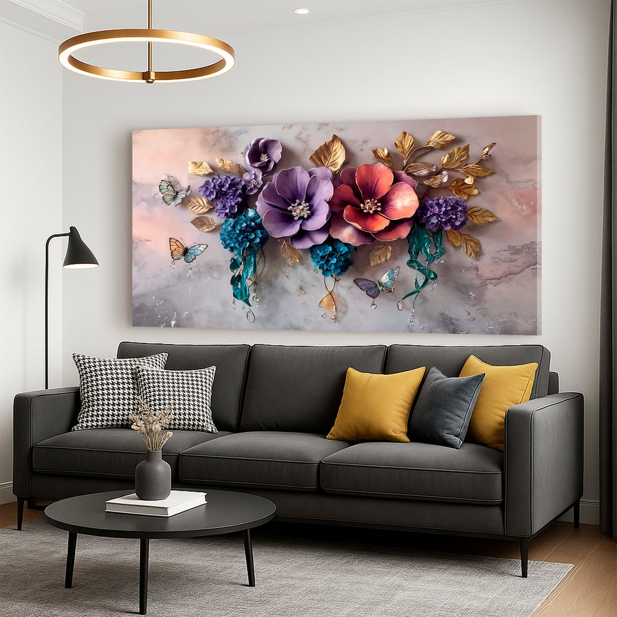 Floral Symphony Wall Art