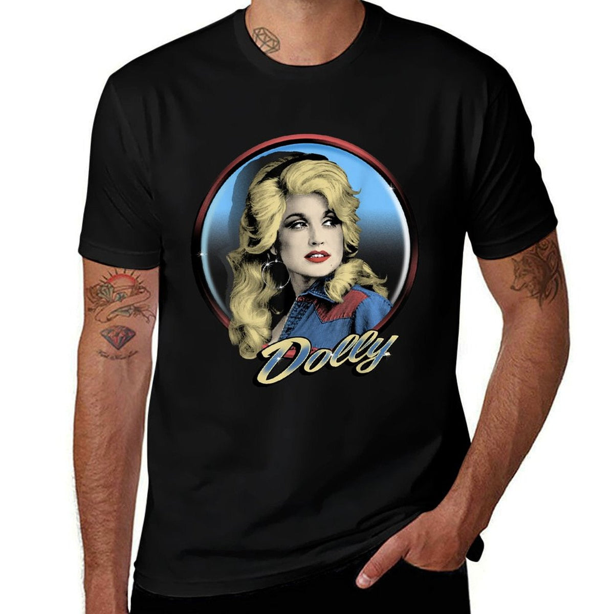 Dolly Parton Western High-quality Stitching T-Shirt
