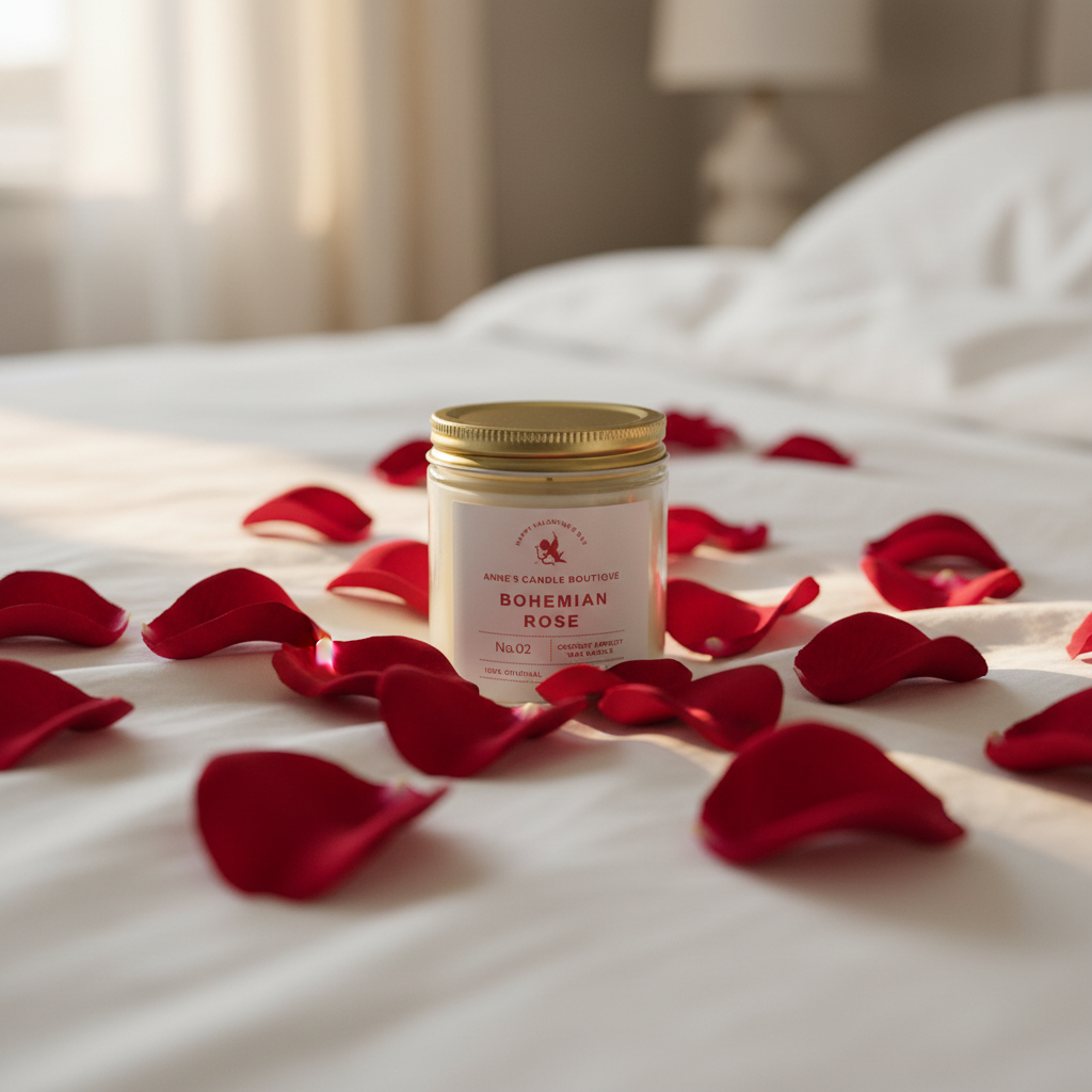Bohemian Rose Candle