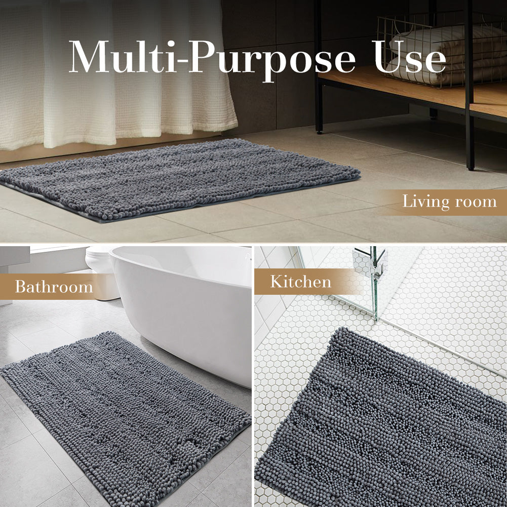 Kasentex Non-Sip Bathroom Rug Absorbent Bathroom Rug