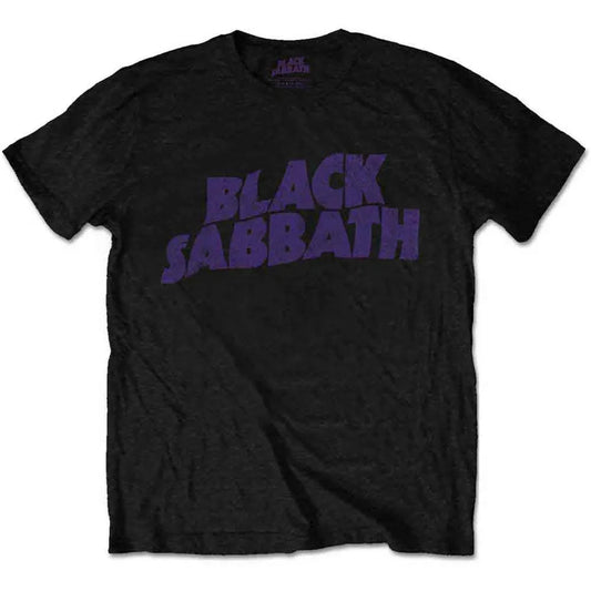 Black Sabbath - Wavy Logo Vintage (T-Shirt)