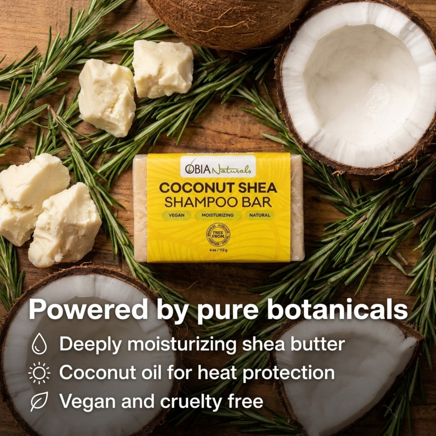 Coconut Shea Shampoo Bar — Sulfate-Free Shampoo for Curly Hair
