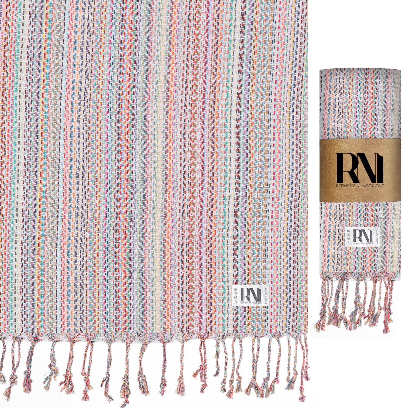 Nomad Weave Turkish Peshtemal Beach Bath Gym Yoga Towel 36” x 71”