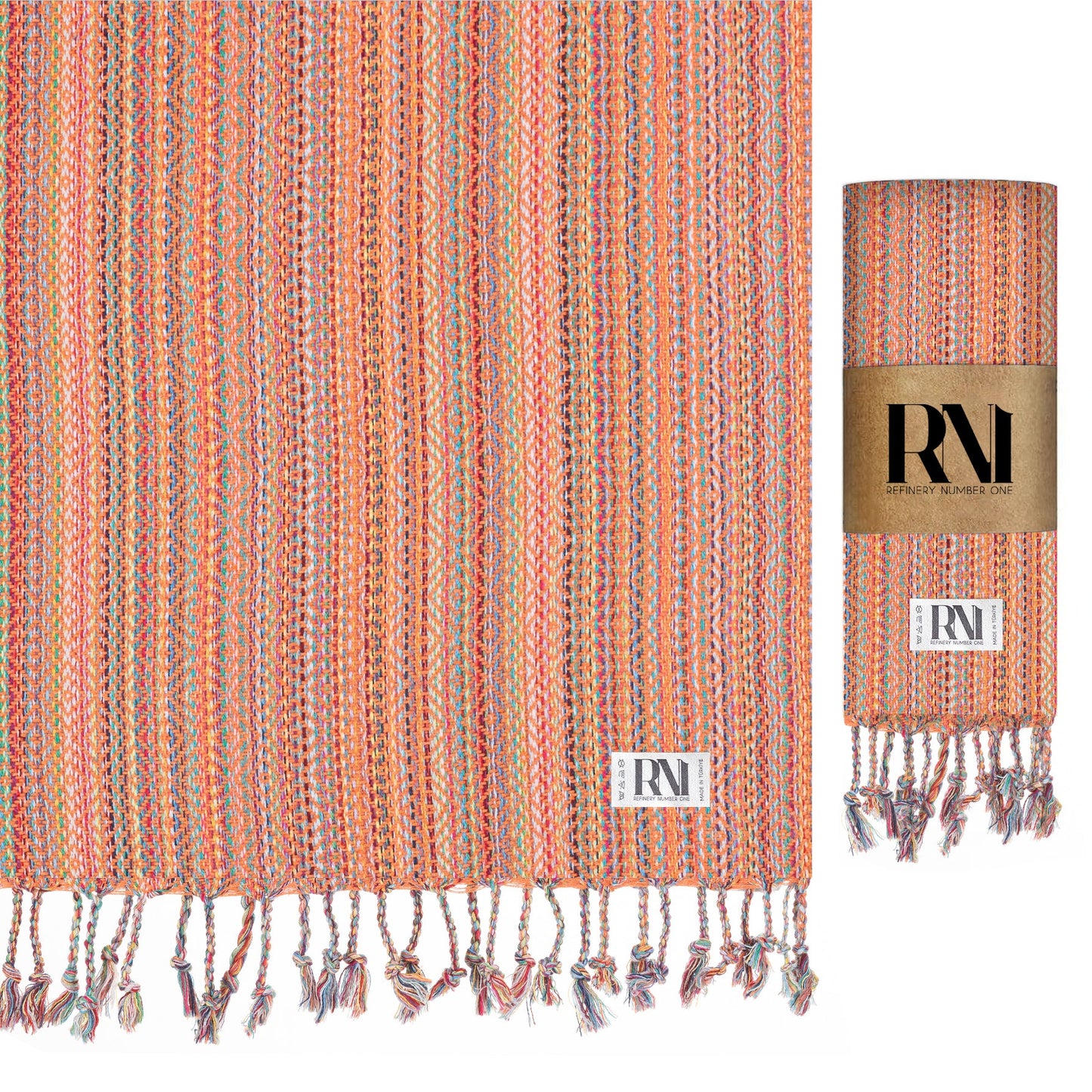 Nomad Weave Turkish Peshtemal Beach Bath Gym Yoga Towel 36” x 71”