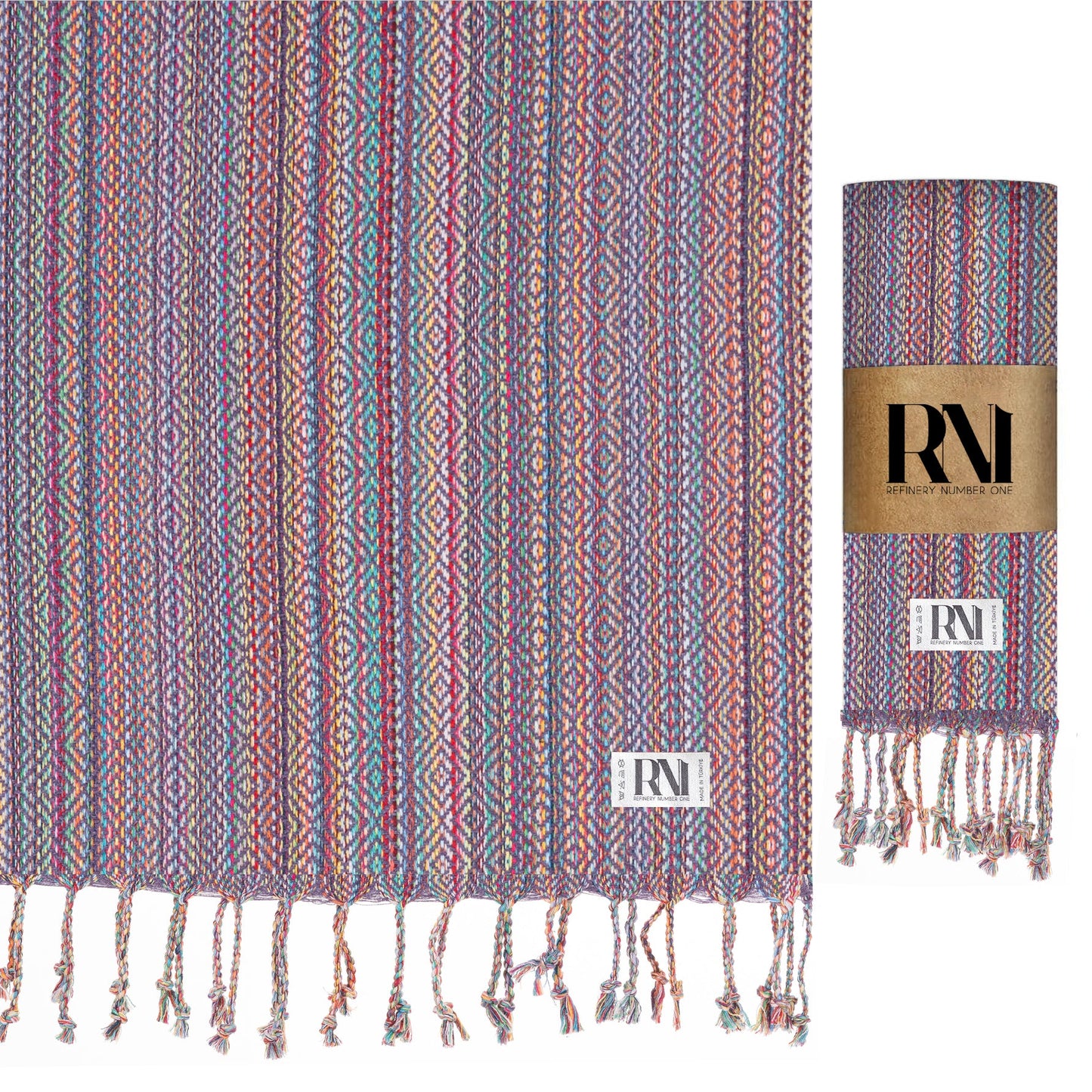 Nomad Weave Turkish Peshtemal Beach Bath Gym Yoga Towel 36” x 71”