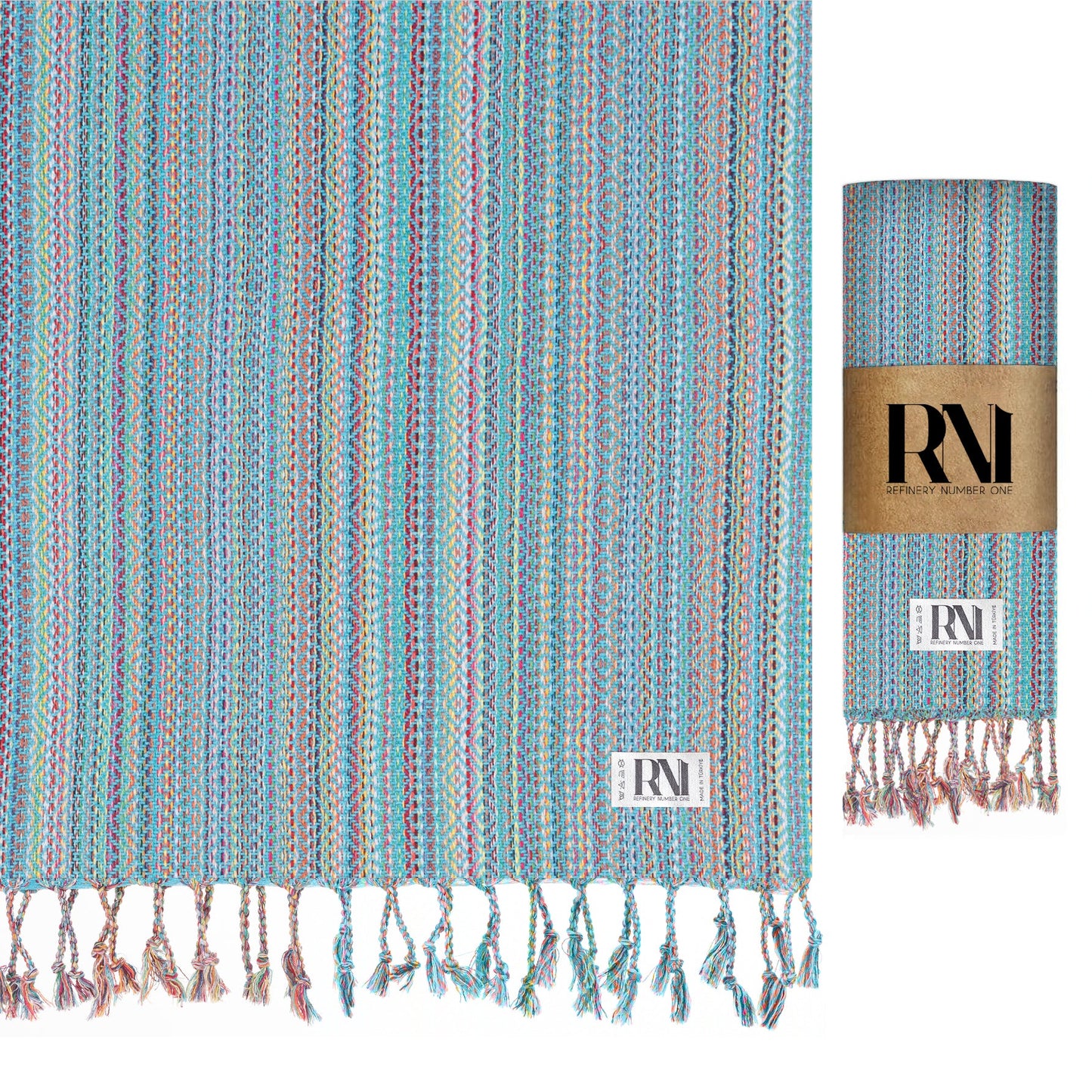Nomad Weave Turkish Peshtemal Beach Bath Gym Yoga Towel 36” x 71”