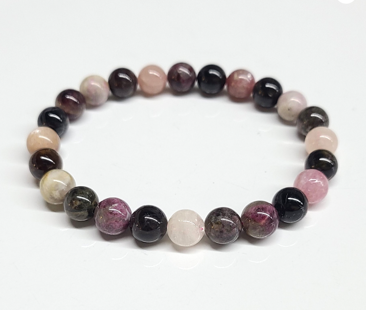 Multi-Tourmaline Round Bead Bracelet - Lightness of Being
