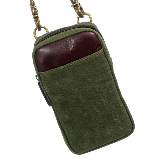 Waxed Canvas Phone Case Wallet – Maxwell Crossbody Phone Pouch