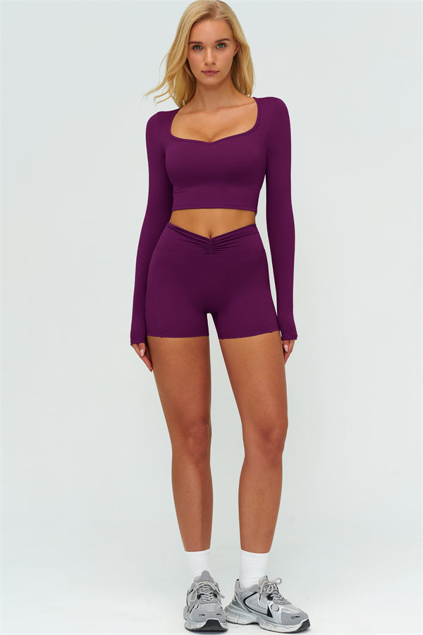 The Lushness Long Sleeve Crop top