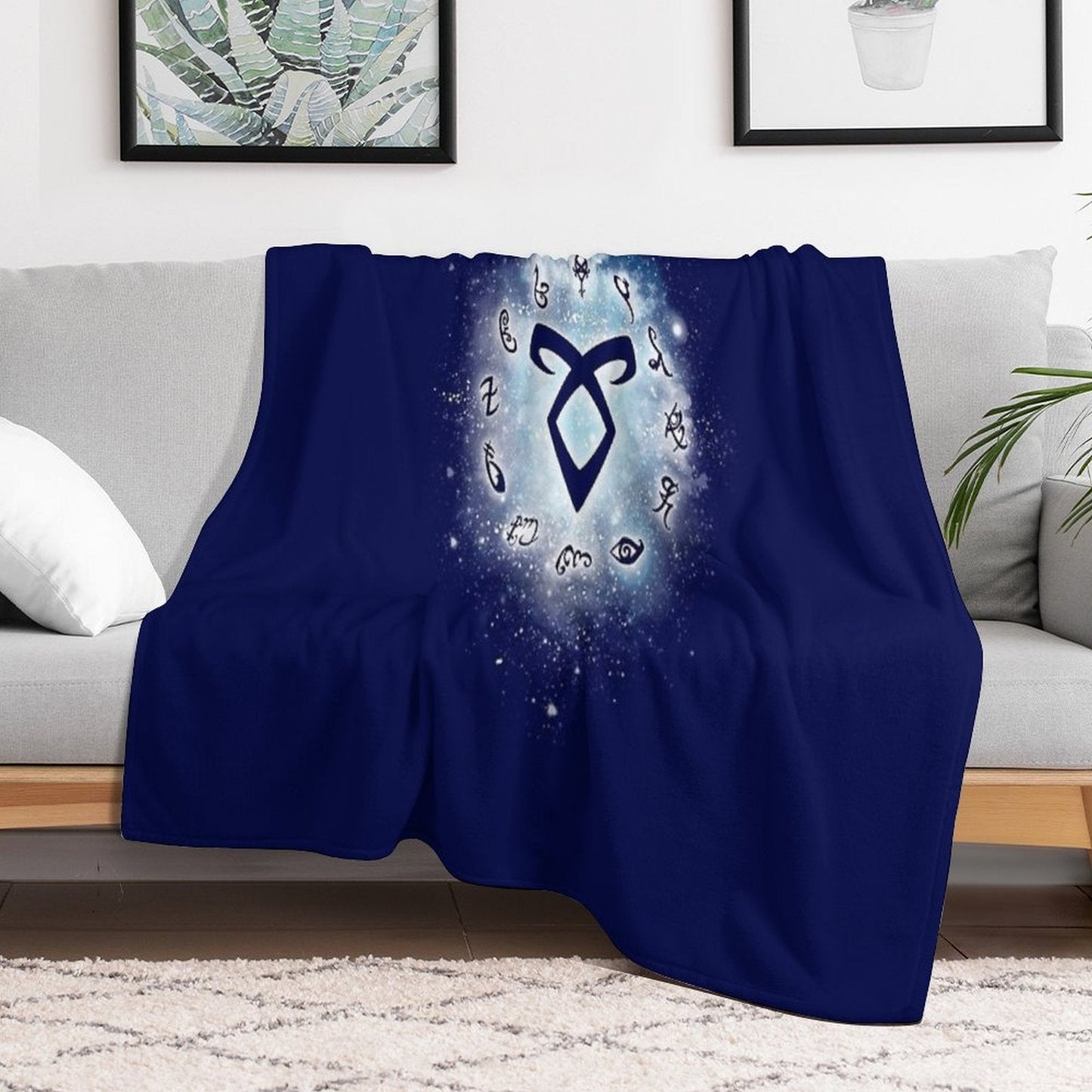The Shadow Runes Throw Blanket