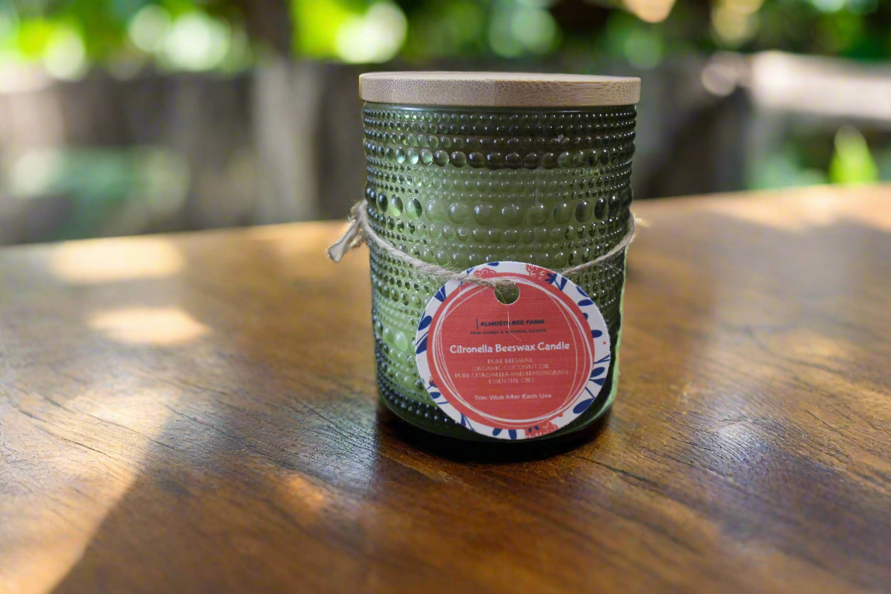 Citronella Beeswax Candle by Almosta Bee Farm