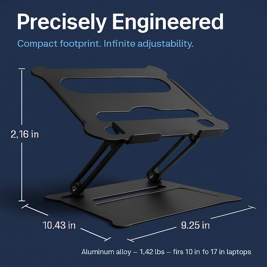 Laptop Stand Aluminum Angle Adjustable Ergonomic Holder