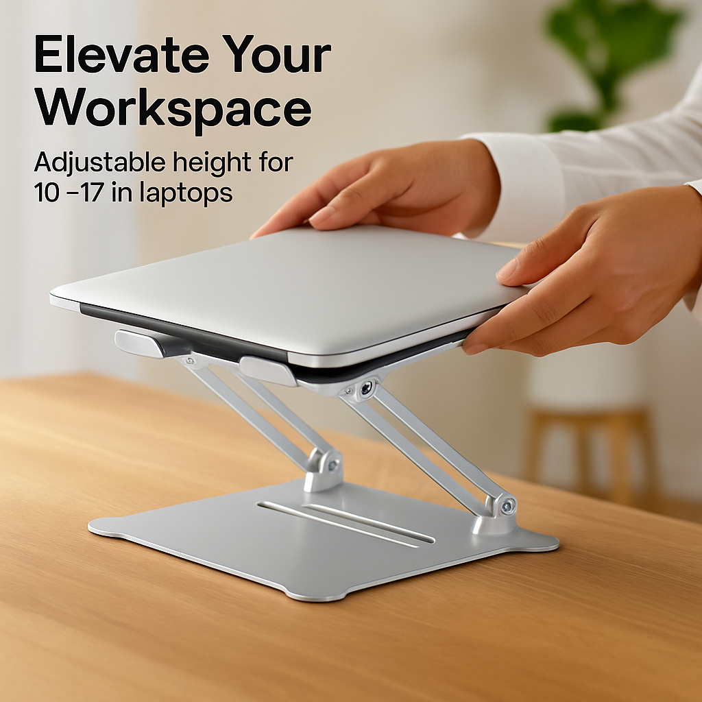 Laptop Stand Aluminum Angle Adjustable Ergonomic Holder