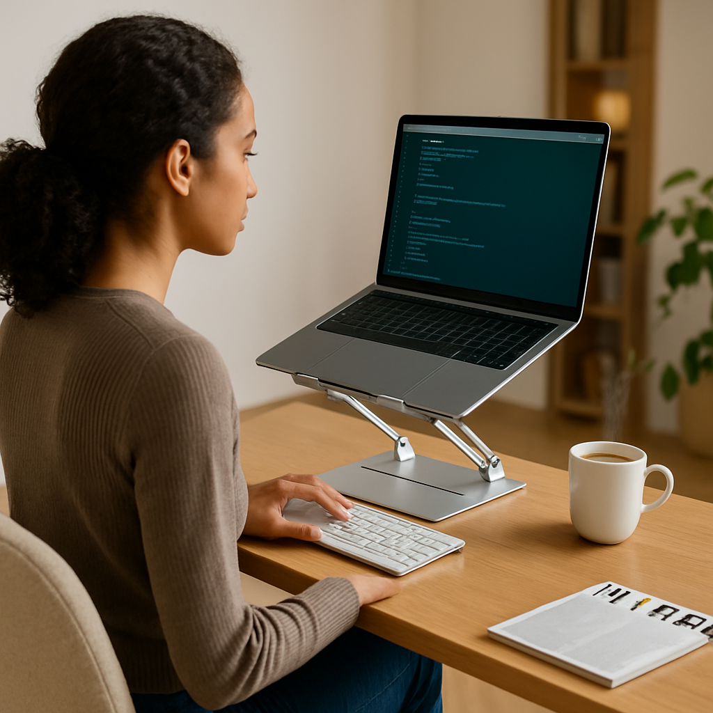 Laptop Stand Aluminum Angle Adjustable Ergonomic Holder
