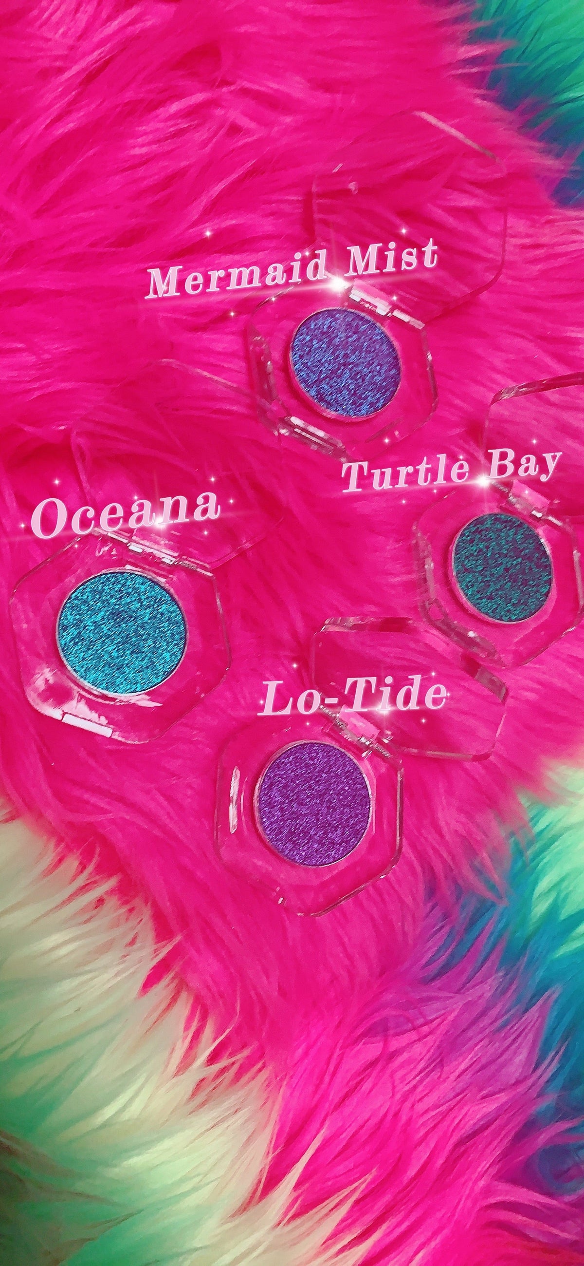 *ISLAND MERMAID* 4PC Collection Pressed Multi-Chrome/ DUOCHROMES