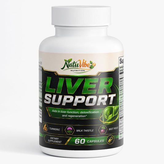 Liver Support and Detox 60 Capsules with Turmeric, Beet Root, Artichoke and Milk Thistle