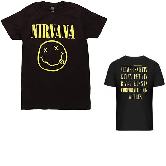 Nirvana Smiley Face Mens T-shirt