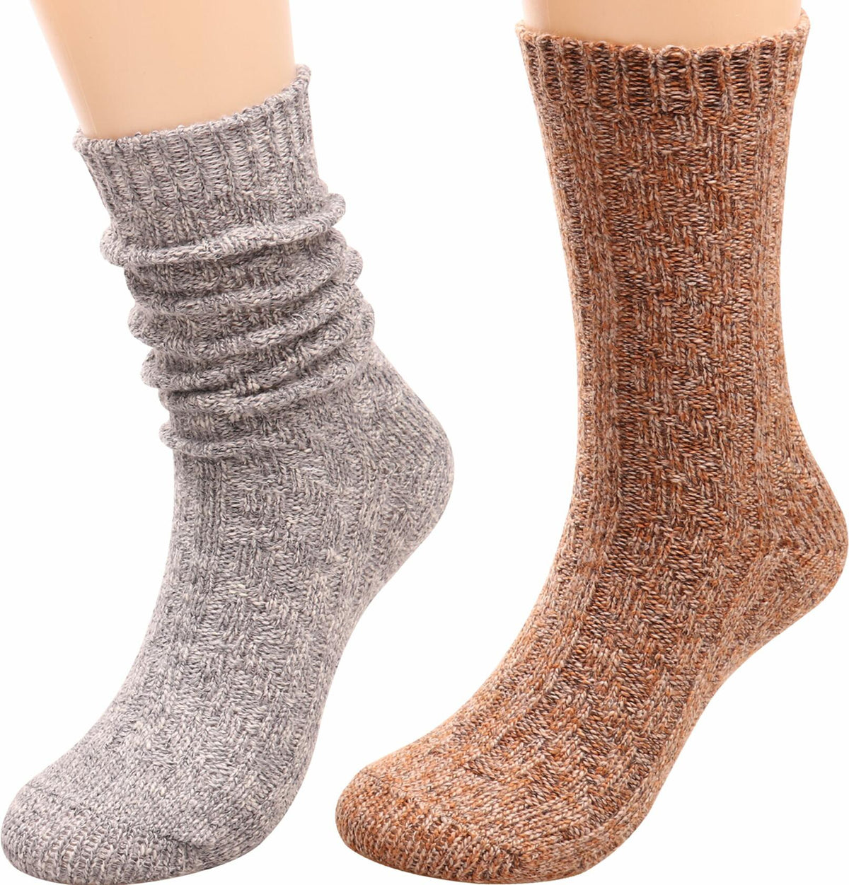 3 Pairs Women’s Winter Wool Cable Knit Knee High Boot Socks Size 5-11
