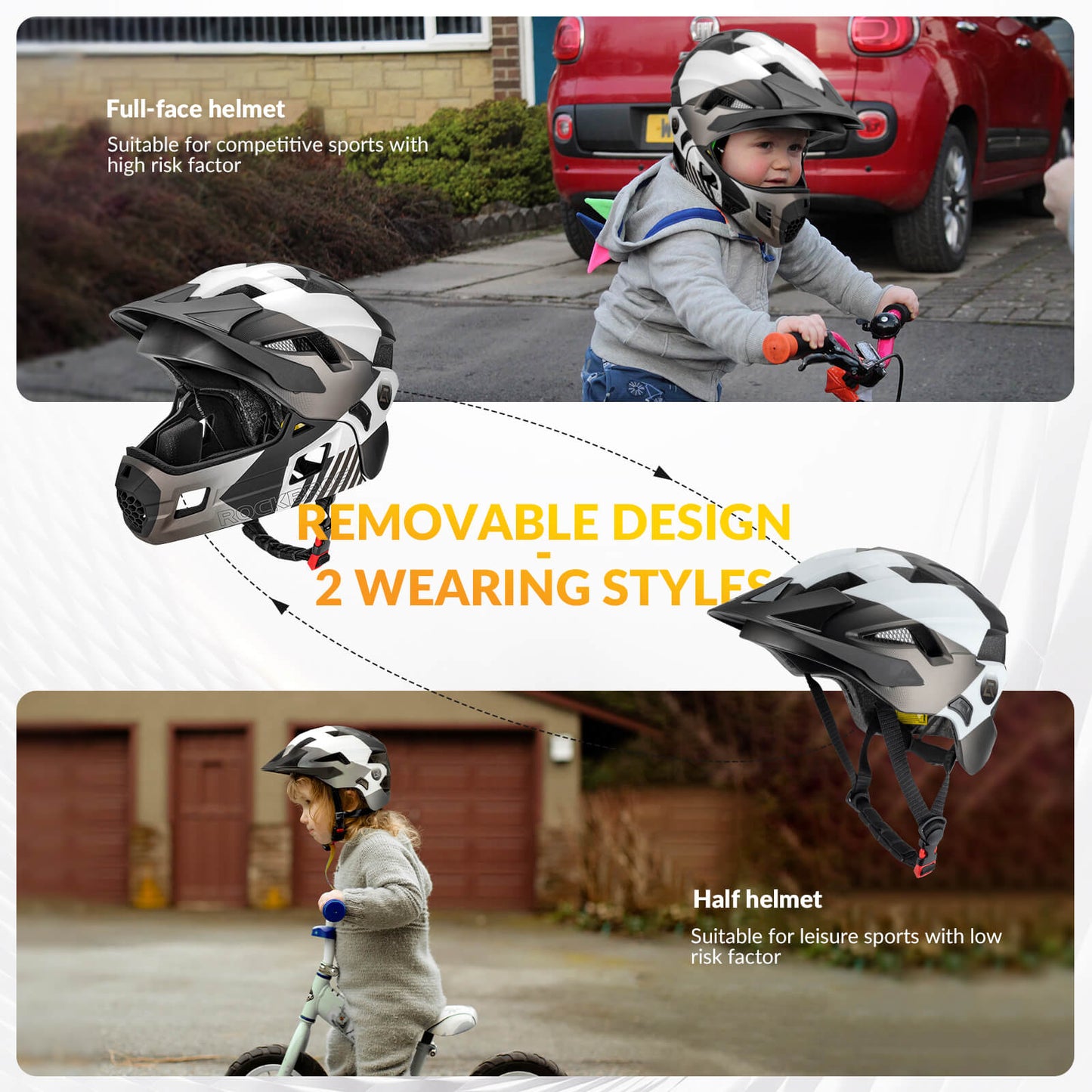 TS-61 Kids Full-Face Bike Helmet